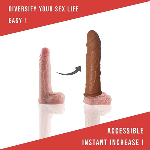 Penis Sleeve Cock Sleeve Adult Male Silicone Sex Toys for Men Penis