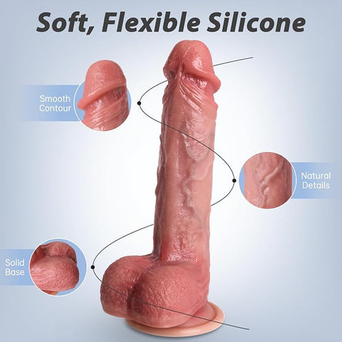 Liquid Silicone Dildo with Strong Suction Cup