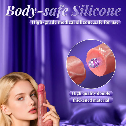 Sex Toy Thrusting Dildo Vibrator 🍆✨，Suction Cup Dildo Penis with 10 Thrusting 🔥 & 5 Vibrating Modes ⚡ for G Spot 🎯 Vagina 💦 Anal 🍑 Sex Stimulation，Soft Silicone...