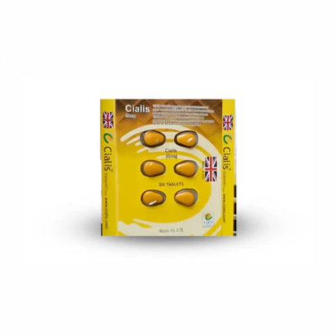 Cialis Yellow 6 Tablets Pack For Men 20 (Mg)