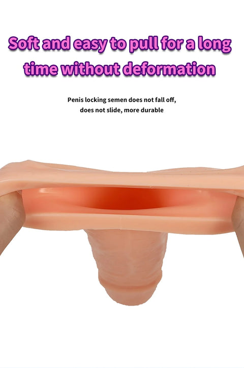 Threaded Mace Condom Male Condom Lock Fine Ring Crystal Sleeve