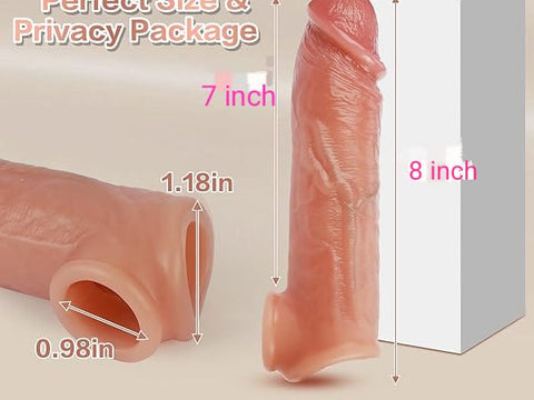 Penis Extender Sleeve Extra Tightness with Long Lasting